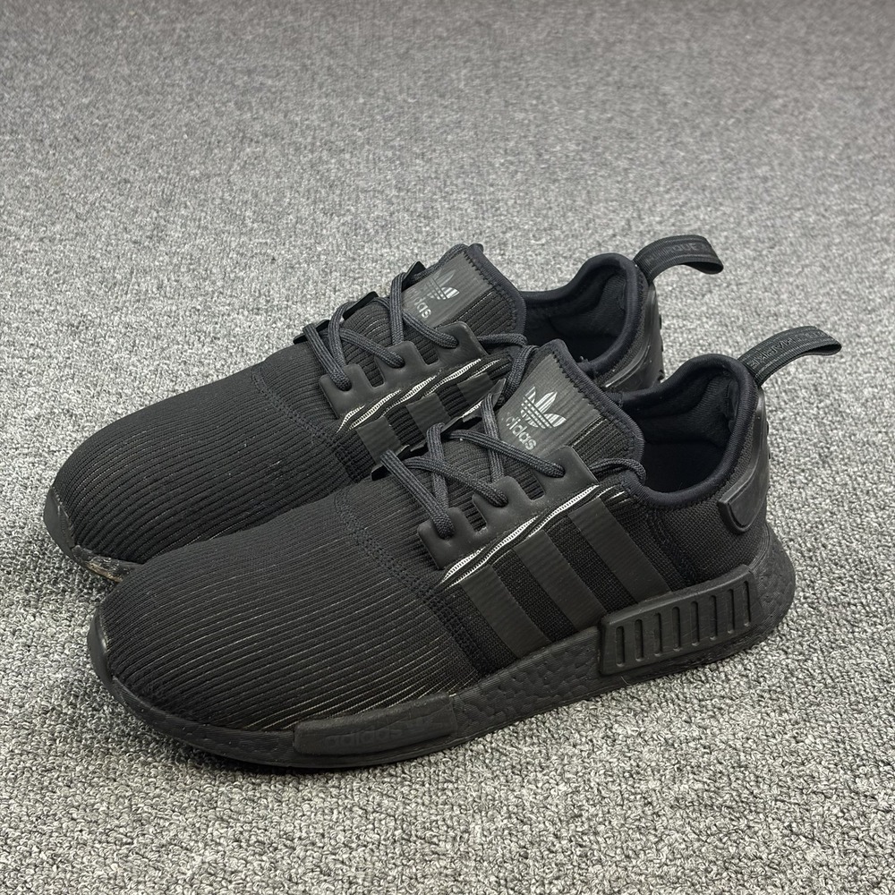 Adidas NMD R1 Triple Black Reflective Men's 11.5 BY3123 Boost 2017 Sneakers